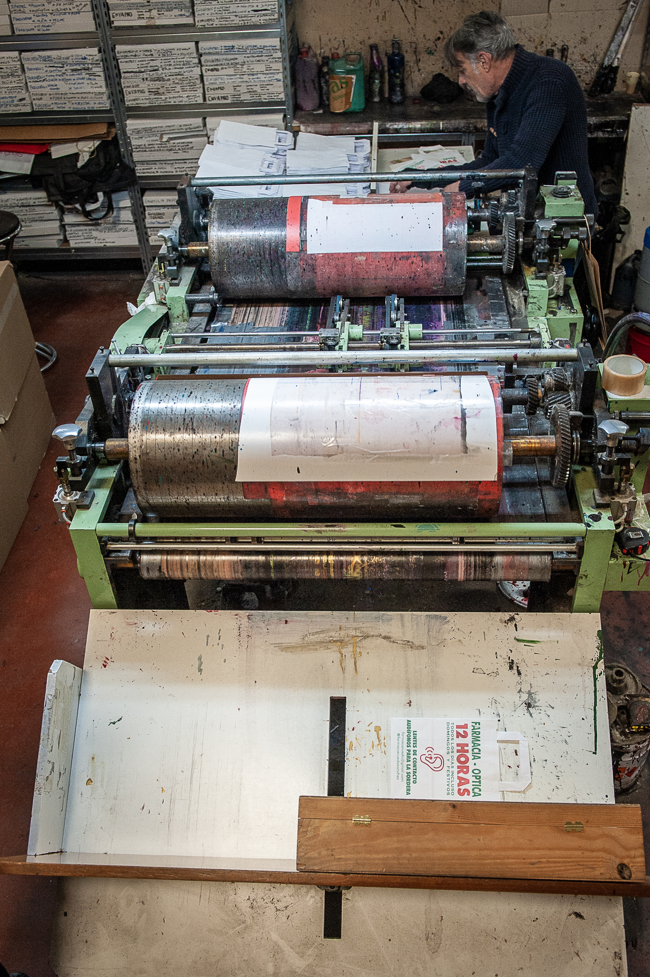 máquina impresión